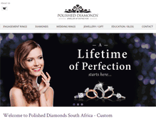 Tablet Screenshot of polisheddiamonds.co.za